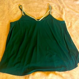Green Rhinestone Tank Top